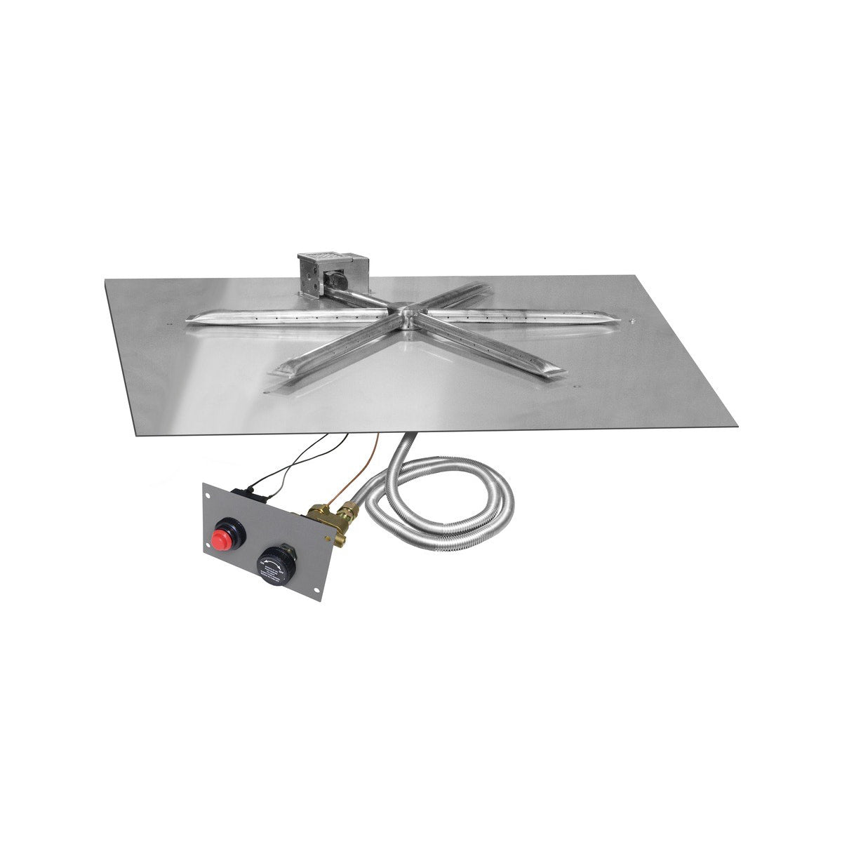 Elements Square Gas Fire Pit Burner Kits